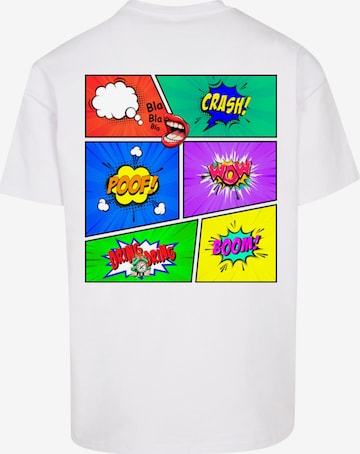 Merchcode Shirt 'Comic Book' in Wit