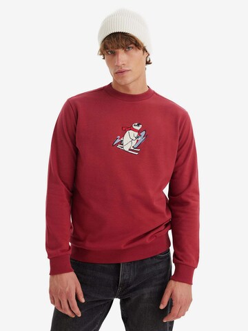 WESTMARK LONDON Sweatshirt 'Cartoon Ski' in Red: front