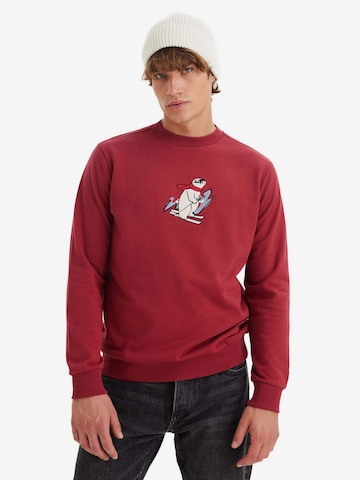 WESTMARK LONDON Sweatshirt 'Cartoon Ski' i rød: forside