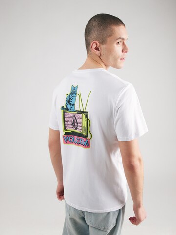 Volcom T-Shirt 'CATV' in Weiß: Vorderseite