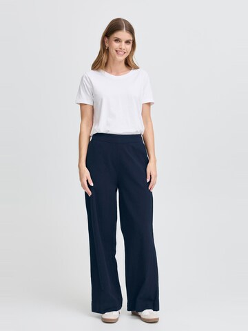 Wide Leg Pantalon 'Frabell' Fransa en bleu