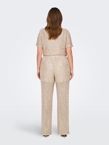 ONLY Carmakoma Loose fit Pants in Beige