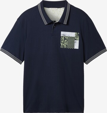 T-Shirt TOM TAILOR Men + en bleu : devant