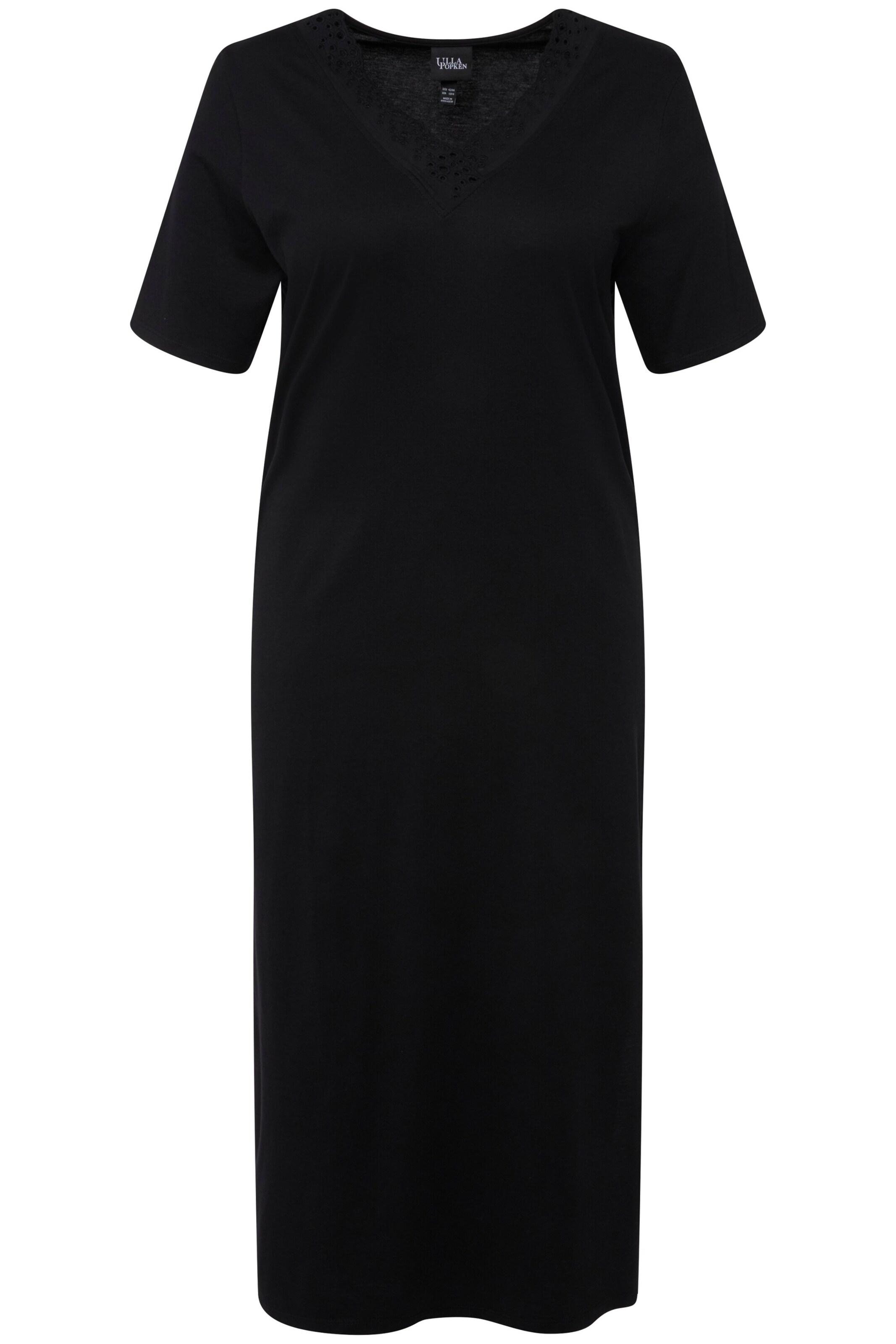 Ulla Popken Nightgown in Black: front