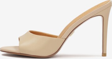 Kazar Pantoletter i beige: forside