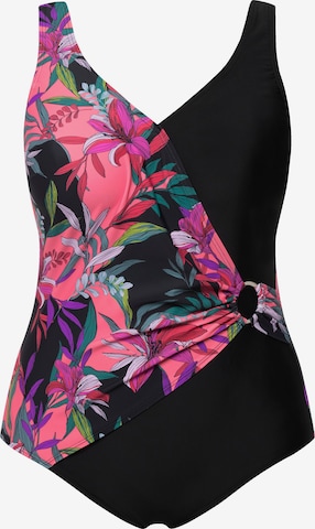 Ulla Popken Swimsuit in Black: front