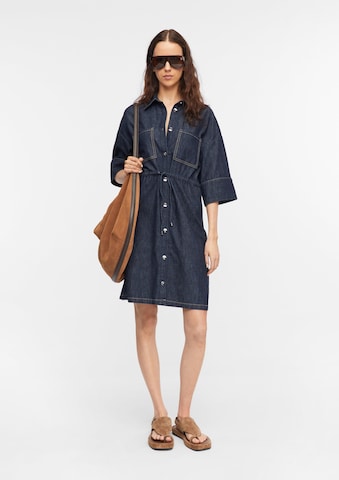 COMMA - Vestido camisero en azul