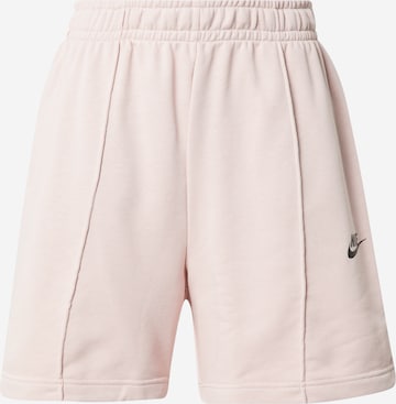 Nike Sportswear - Calças em rosa: frente