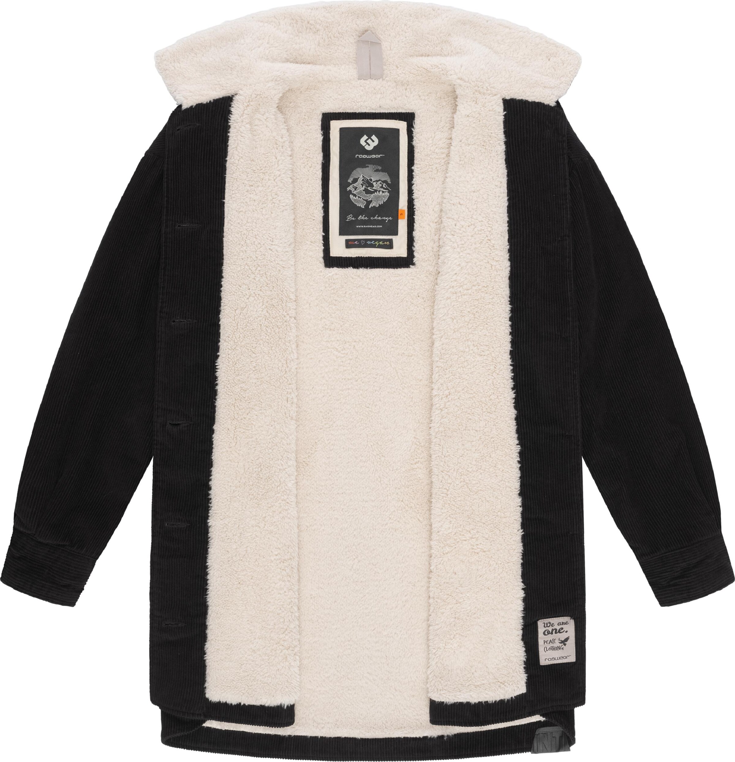 Geacă de primăvară-toamnă 'Kyoka' de la Ragwear pe negru