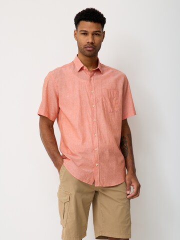 PADDOCKS Regular fit Button Up Shirt in Orange: front