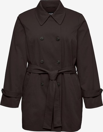 Vero Moda Curve Mantel 'VMCChelsea' in Braun: Vorderseite