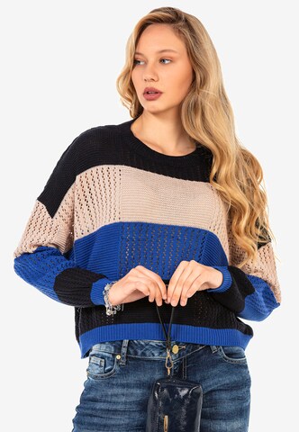 CIPO & BAXX Pullover in Blau