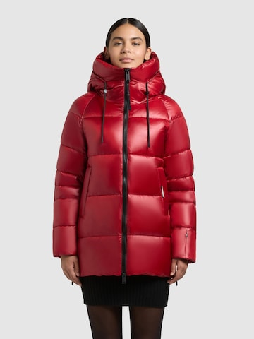 Veste d’hiver 'Cara' khujo en rouge : devant