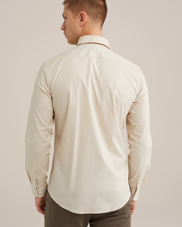 WE Fashion Slim fit Srajca | bež barva