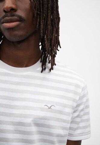 Cleptomanicx Shirt 'Ligull Stripe' in Grey
