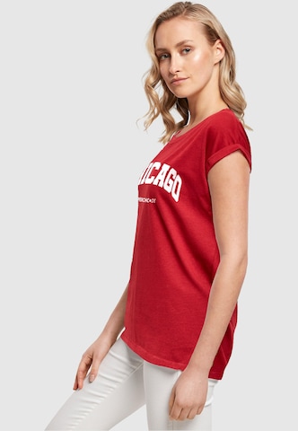 Merchcode T-Shirt 'Chicago' in Rot