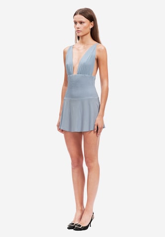 OW Collection Cocktailjurk 'Alba' in Blauw