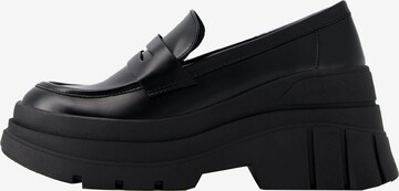 Bershka Slipper in Schwarz