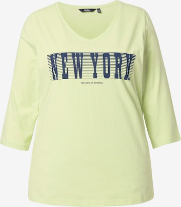 Ulla Popken Shirt in Groen: voorkant