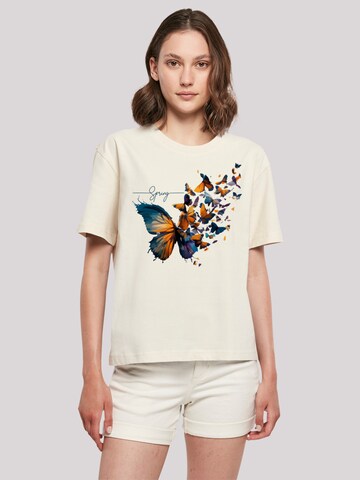 F4NT4STIC T-Shirt 'Schmetterling' in Beige