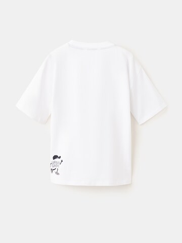 MANGO KIDS Tričko 'NEWYORK' - Biela