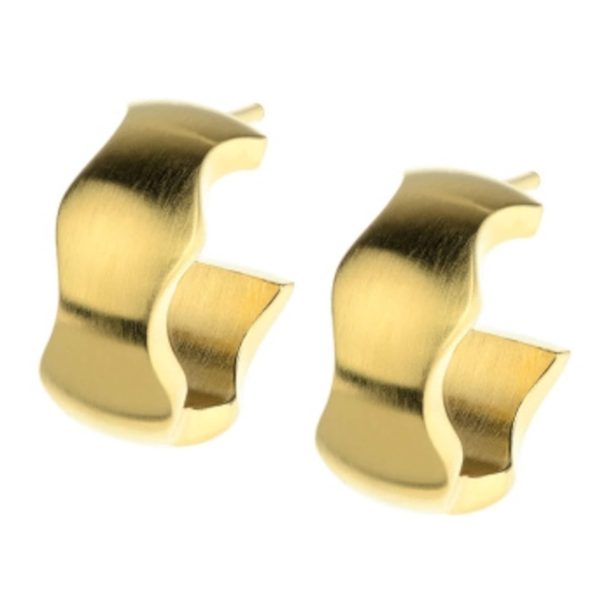Ernstes Design Ohrringe in Gold: Vorderseite