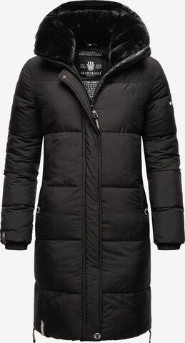 MARIKOO Winter coat in Black: front