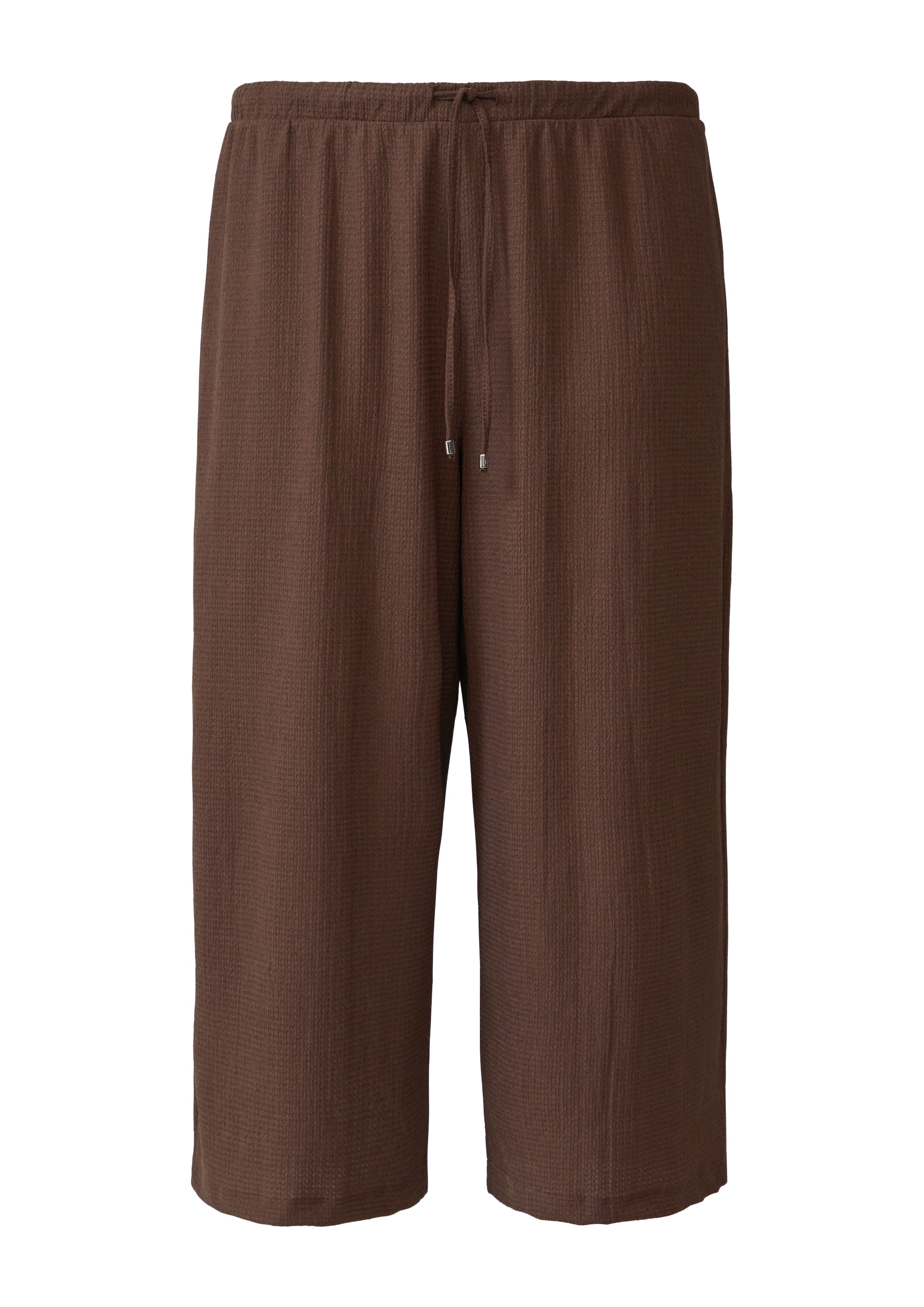 s.Oliver Red Label Plus Wide leg Broek in Bruin: voorkant