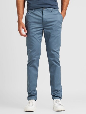 Coupe slim Pantalon chino 'Essentials - Mott' SCOTCH & SODA en bleu : devant