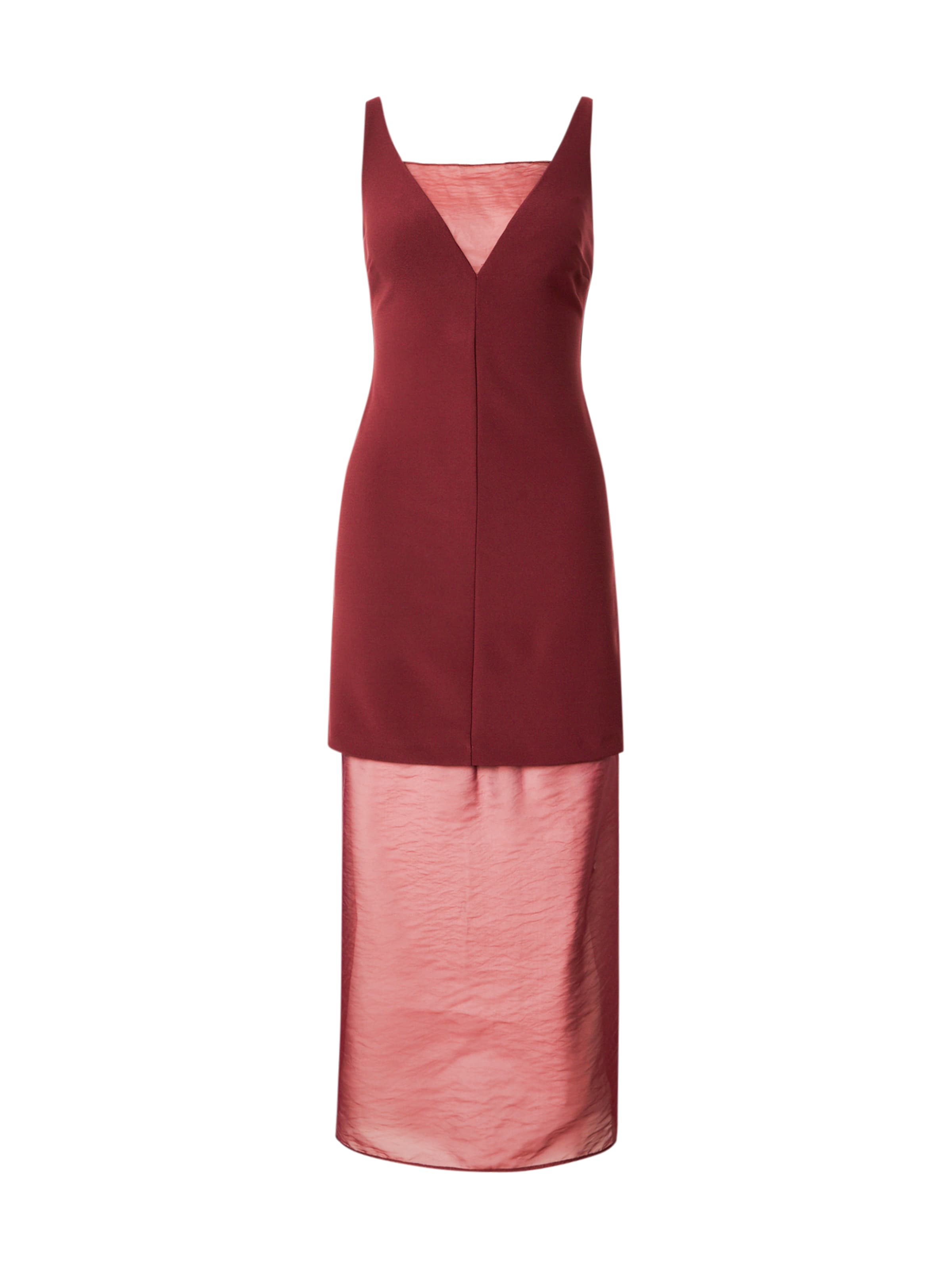 Rochie de la Abercrombie & Fitch pe roșu: față