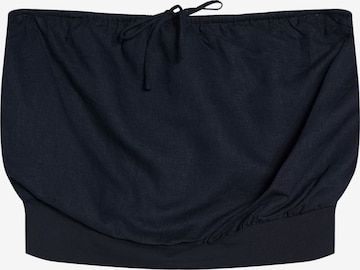 Top di Bershka in blu: frontale