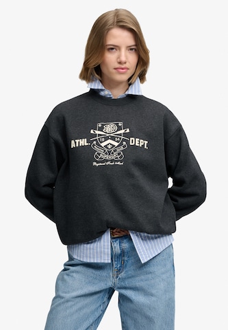 Sweat-shirt 'Country Club' Superdry & Co en noir : devant