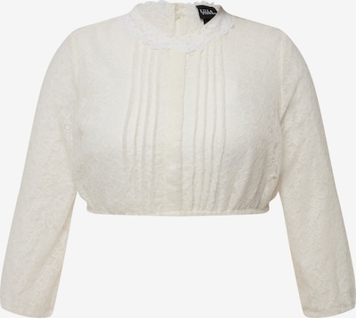 Ulla Popken Bluse in beige / weiß, Produktansicht