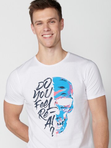 KOROSHI T-Shirt in Weiß