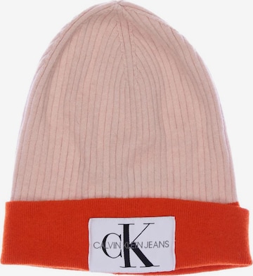 Calvin Klein Jeans Hut oder Mütze One Size in Orange: predná strana
