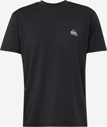 QUIKSILVER - Camiseta funcional 'LAP TIME' en negro: frente