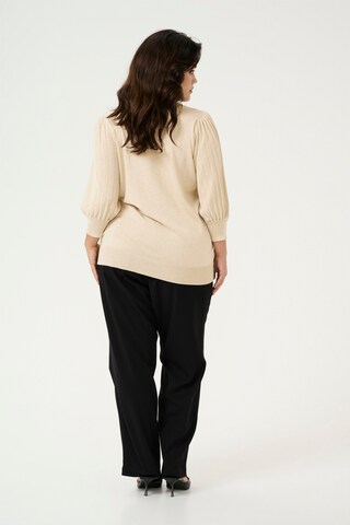 KAFFE CURVE Pullover 'Loni' in Beige