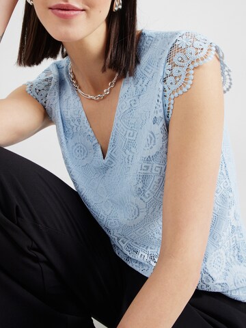 PIECES Bluse 'PCOLLINE' i blå