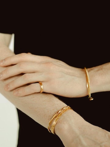 Les Reines Armband 'Rope Twist' i guld: framsida