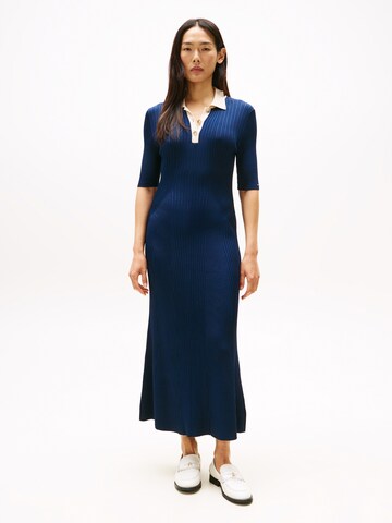 TOMMY HILFIGER Úpletové šaty – modrá: přední strana