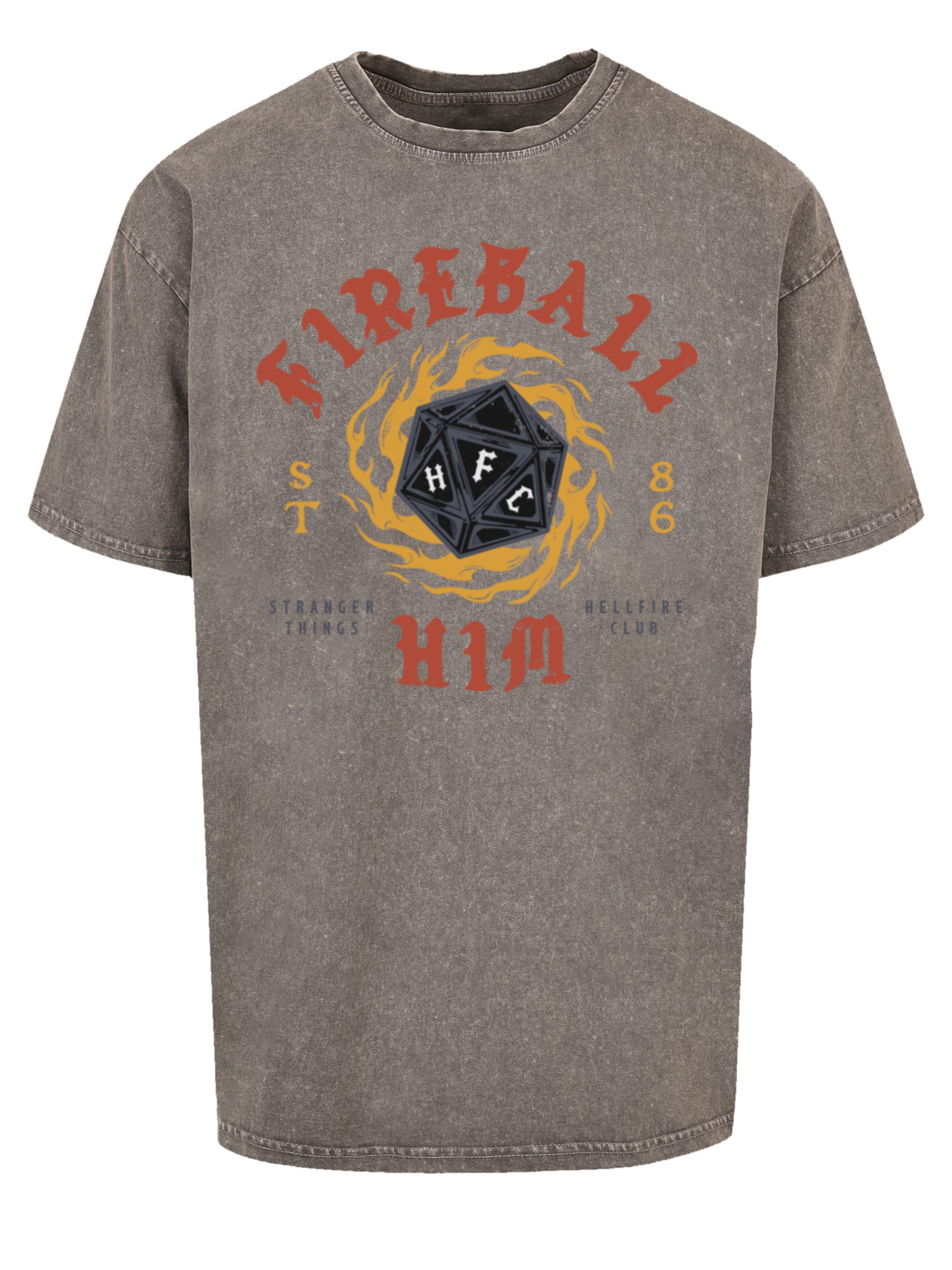 F4NT4STIC Shirt in Grijs: voorkant