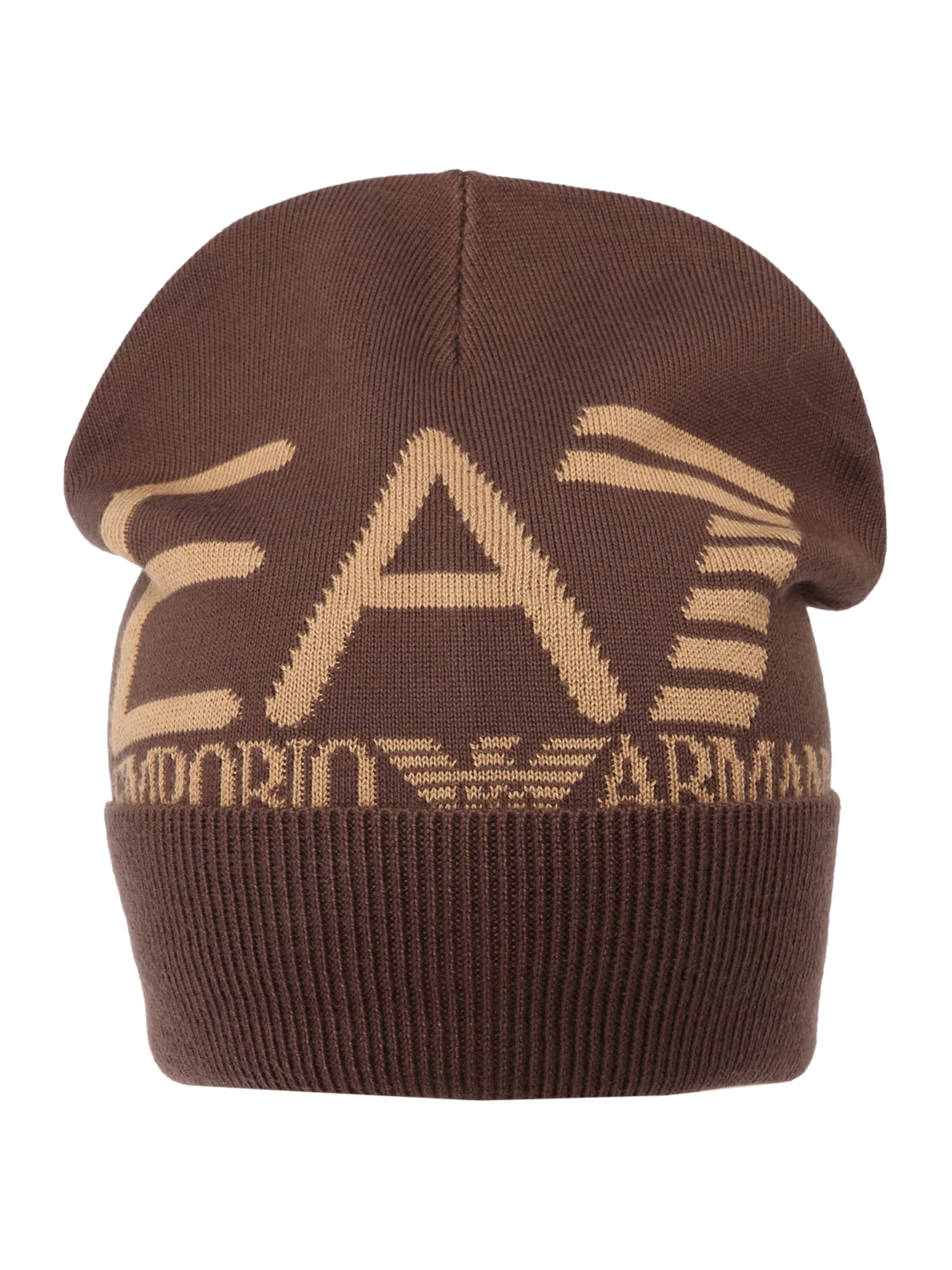 EA7 Emporio Armani Czapka w kolorze brązowy
