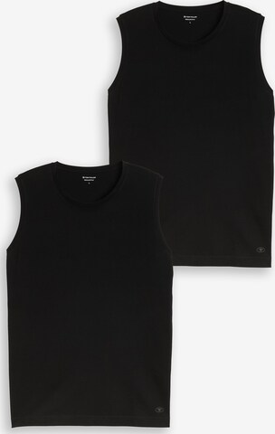 TOM TAILOR - Camiseta en negro: frente
