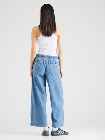 GAP - Pierna ancha Pantalón vaquero plisado en azul
