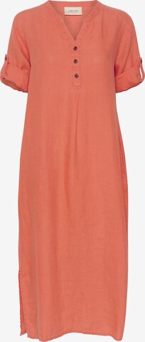 Cream Shirt Dress 'Bellis' in Orange: front