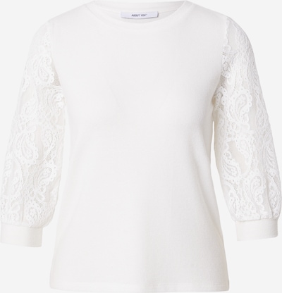 ABOUT YOU Neulepaita 'Emmy' värissä valkoinen, Tuotenäkymä