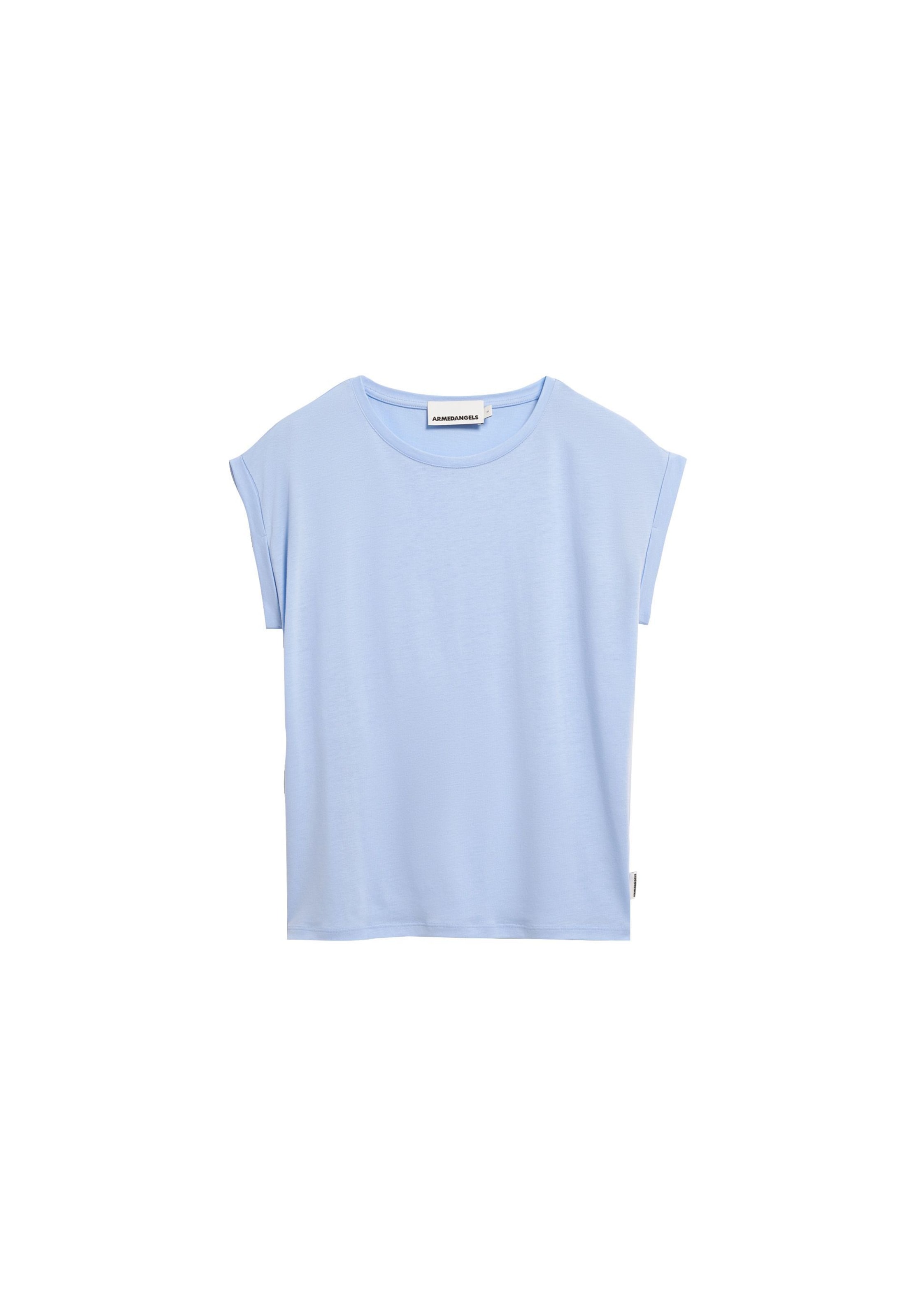 T-shirt ARMEDANGELS en bleu : devant