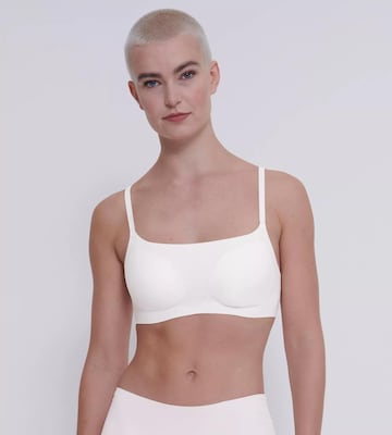 SLOGGI Bralette Bra 'Zero Feel 2.0' in White: front