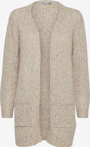 Fransa Knit Cardigan 'FRCESPOT 1' in Beige: front