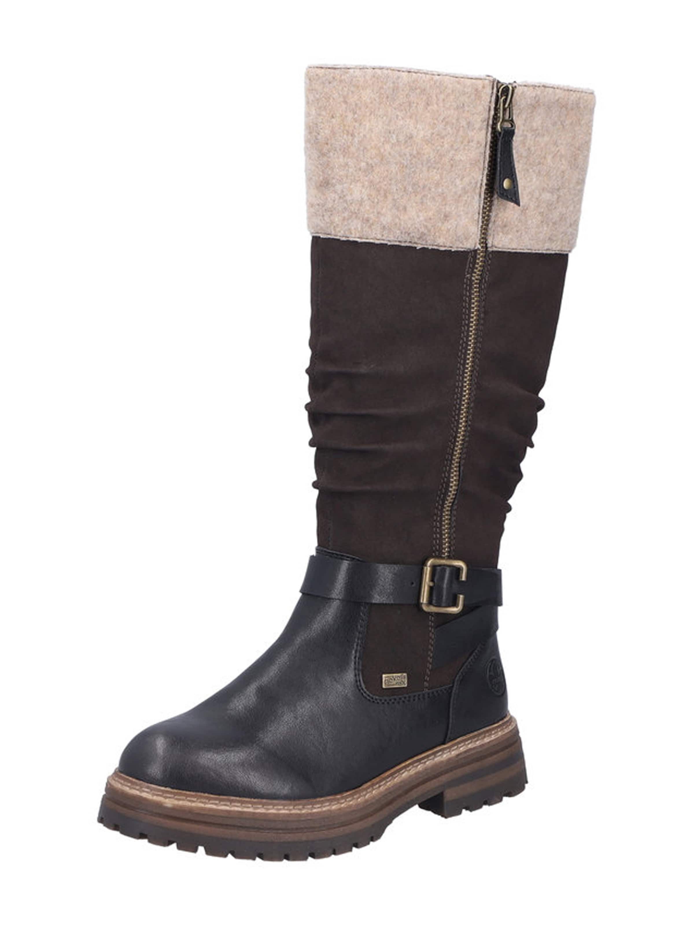 Bottes Rieker en marron : devant